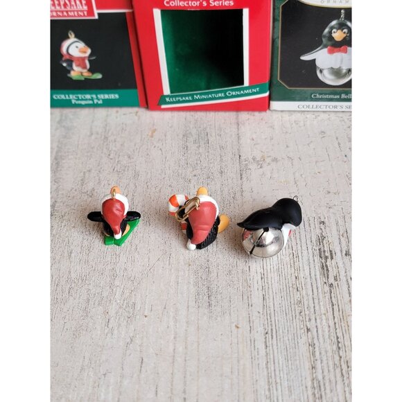 Hallmark miniature penguin ski Bell variety ornament Xmas - Picture 5 of 7